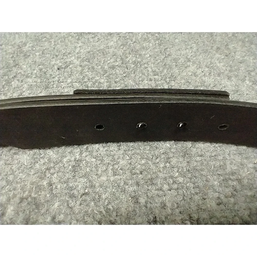 Boston Leather 6685 S AB12BK Mens Black Buckleless Duty Belt Made in USA Small